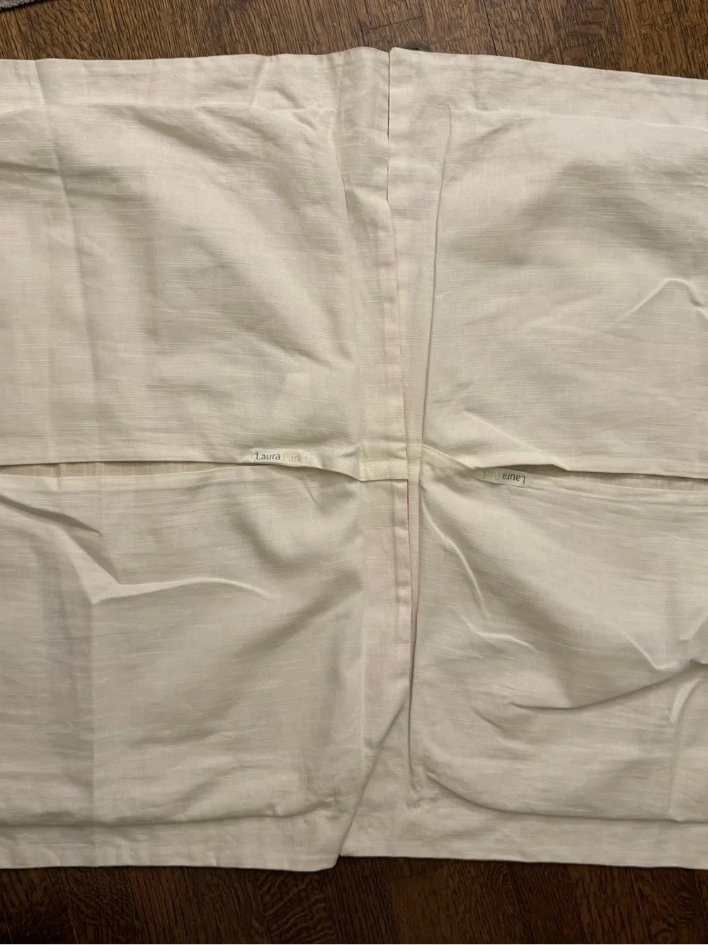 Laura Park Designs Pair of Marigold pattern Standard Linen Cotton Shams